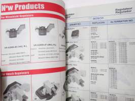 Mobiletron Ignition module, Regulator, Rectifier / Cross reference -kuvitettu varaosaluettelo ja korvaavuudet
