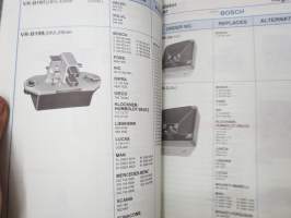 Mobiletron Ignition module, Regulator, Rectifier / Cross reference -kuvitettu varaosaluettelo ja korvaavuudet