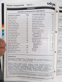 Car Go Auto Electrical Components starter, DC-motor &amp; dynastarter part 3 -varaosaluettelo