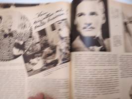 Elokuva-Aitta 1945 nr 21, kansikuva Helena Kara, Jussit jaettiin, Rauli Tuomi &amp; Rakel Linnanheimo kotonaan, Ihailijakirjeitä, Shirley Temple, Oscar Lindelöf kertoo