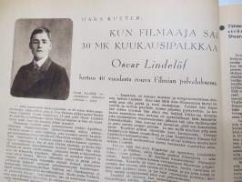 Elokuva-Aitta 1945 nr 21, kansikuva Helena Kara, Jussit jaettiin, Rauli Tuomi &amp; Rakel Linnanheimo kotonaan, Ihailijakirjeitä, Shirley Temple, Oscar Lindelöf kertoo