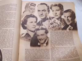 Elokuva-Aitta 1946 nr 15-16, kansikuva Mirjam Novero, Missä he ovat? - Hajatietoja saksalaisen elokuvan kohtaloista, Shirley Temple täytti 18 vuotta, Rita Hayworth