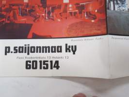 Kokolattiamattoja julkisiin tiloihin - P. Saijonmaa Oy -esite / brochure