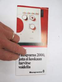 Husqvarna 2000 ompelukone -myyntiesite / sales brochure