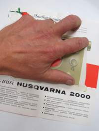 Husqvarna 2000 ompelukone -myyntiesite / sales brochure