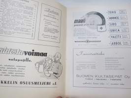 Kylkirauta nr 20-21 (1953), Kadettikunta-julkaisu, Suur-Savo kaksoisnumero, mukana kulta- ja hopeapainettu Mikkelin kaupungin Vapudenristivaakuna -cadet officer´s