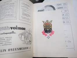 Kylkirauta nr 20-21 (1953), Kadettikunta-julkaisu, Suur-Savo kaksoisnumero, mukana kulta- ja hopeapainettu Mikkelin kaupungin Vapudenristivaakuna -cadet officer´s