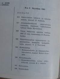 Sotilasaikakausilehti Syyskuu 1961 nr 8 (36. vsk)