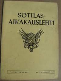 Sotilasaikakausilehti Marraskuu 1962 nr 11 (37. vsk) K.A. Heiskanen in memoriam