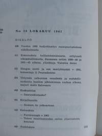 Sotilasaikakausilehti Lokakuu 1962 nr 10 (37. vsk)
