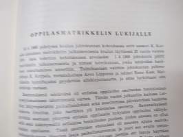 Laitilan Yhteiskoulu 1945-1970 -kouluhistoriikki matrikkelitietoineen oppilaista