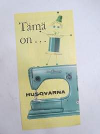 Tämä on Husqvarna ompelukone -esite