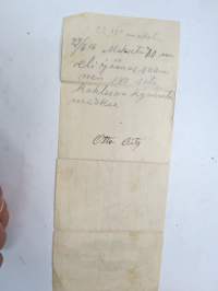 Vekseli, Rovaniemi 14.1.1914, A. Lampa, Otto Räty