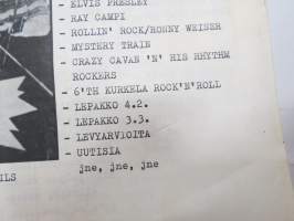 Hot Rock 1984 nr 1 -omakustanteinen rock-musiikin - ja alakulttuurin lehti, ilm. Kaarinassa, toimittajina ja avustajina; Jyrki Mäkelä, Tero Tuohimaa, Ari Sjöblom