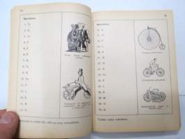 Koululaisen Muistikirja 1966-1967 -lukuvuosikalenteri, runsaasti artikkeleita &amp; tietoa monilta aloilta ja harrasteista -calendar / yearbook for school pupils
