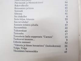 Toivelauluja 1 - Kokoelma suosittujen laulujen ja iskelmien tekstejä, Toimittanut Kullervo - vuonna 1992 julkaistu Toivelauluja-vihkojen viiden ensimmäisen