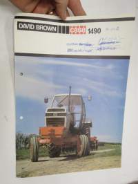 David Brown Case 1490 -myyntiesite / tractor brochure