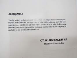Sampo Rosenlew 410, 460 Leikkuupuimuri -käyttöohjekirja - Combine operator´s manual in finnish