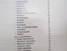 Sampo Rosenlew 410, 460 Leikkuupuimuri -käyttöohjekirja - Combine operator´s manual in finnish