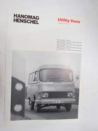 Hanomag-Henschel F 20, F 25, F 30, F 35 utility vans light-duty truck line -sales brochure / myyntiesite