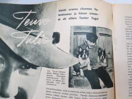 Elokuva-Aitta 1944 nr 23-24, Kansikuva Eija Karipää &amp; Veikko ItkonenSuviyön salaisuus, Annikki Arni, Ristikon varjossa, Musta Hurmio, Suomisen Olli rakastuu, ym.