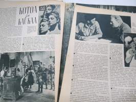 Elokuva-Aitta 1944 nr 23-24, Kansikuva Eija Karipää &amp; Veikko ItkonenSuviyön salaisuus, Annikki Arni, Ristikon varjossa, Musta Hurmio, Suomisen Olli rakastuu, ym.