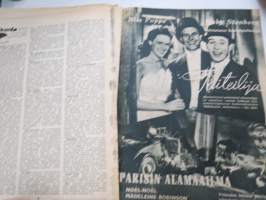 Elokuva-Aitta 1944 nr 23-24, Kansikuva Eija Karipää &amp; Veikko ItkonenSuviyön salaisuus, Annikki Arni, Ristikon varjossa, Musta Hurmio, Suomisen Olli rakastuu, ym.