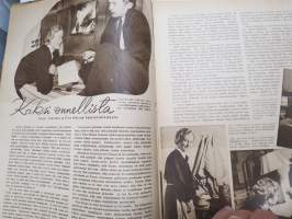 Elokuva-Aitta 1945 nr 24 Kansikuva Margaretta Scott &amp; James Mason, Ruotsalainen Ingf´rid Bergman, Marcel Carné, Emma Väänänen &amp; Eino Heino, Henry Fonda, ym.
