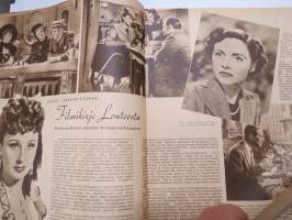 Elokuva-Aitta 1945 nr 24 Kansikuva Margaretta Scott &amp; James Mason, Ruotsalainen Ingf´rid Bergman, Marcel Carné, Emma Väänänen &amp; Eino Heino, Henry Fonda, ym.