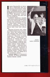 Laterna Magica - muistelmat, 1988. Muistelmakirja kouraisee yhtä lujasti kuin Bergmanin elokuvat: avautuu maailma, joka sekä kiehtoo, että kauhistaa.