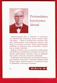 Mestarin oppilaana, 1971. Perimmäisten kysymysten äärellä. Mikä on jumalattoman lopullinen kohtalo? Koskinen kertoo Raamatun linjan mukaisen tulkinnan.