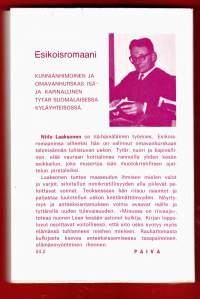 Niinkuin mekin anteeksi annamme, 1969. Kunnianhimoinen ja omavanhurskas isä ja kapinallinen tytär suomalaisessa kyläyhteisössä. Esikoisromaani.