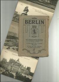 Berlin Berliini vanha kuvahaitari 12 postikorttia - paikkakuntakortti