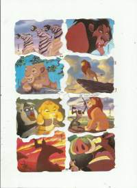 Leijonakuningas  kiiltokuva-arkki  - kiiltokuva