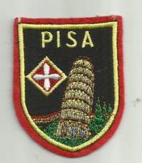 Pisa - hihamerkki, matkailumerkki  kangasmerkki