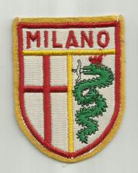 Milano - hihamerkki, matkailumerkki  kangasmerkki