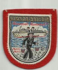 Hamburg - hihamerkki, matkailumerkki  kangasmerkki
