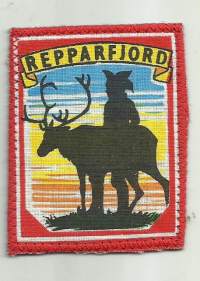 Repparfjord - hihamerkki, matkailumerkki  kangasmerkki