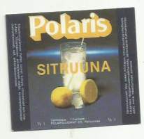 Polaris Sitruuna -  juomaetiketti