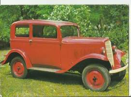 Opel P4  1935  auto autokortti  autopostikortti kulkematon