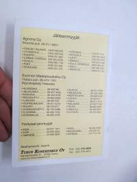 Turun Konekeskus - Koneluettelo 2000-2001