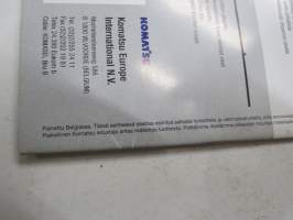 Komatsu PC240-6 telakaivukonesarja -myyntiesite / excavator sales brochure