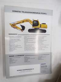 Komatsu PC240-6 telakaivukonesarja -myyntiesite / excavator sales brochure
