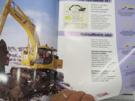 Komatsu PC340-6 telakaivukonesarja -myyntiesite / excavator sales brochure
