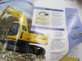 Komatsu PC290-6 telakaivukonesarja -myyntiesite / excavator sales brochure