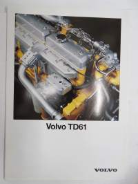 Volvo TD61 moottori -myyntiesite / sales brochure