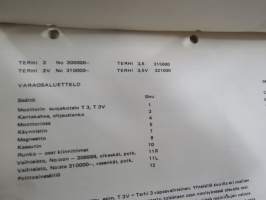 Terhi (Valmet) 3.5 perämoottori / outboard Varaosaluettelo - Spare Parts List