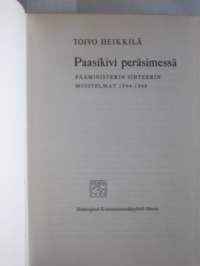 Paasikivi peräsimessä. Pääministerin sihteerin muistelmat 1944-1948
