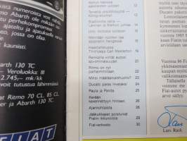 Fiat uutiset 1987 nr 1 -asiakaslehti / customer magazine