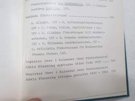 Kalender över Ointroducerad Adel i Sverige 1980 -ruotsalaiset naturalisoimattomat suvut, aateliskalenteri / adelskalender